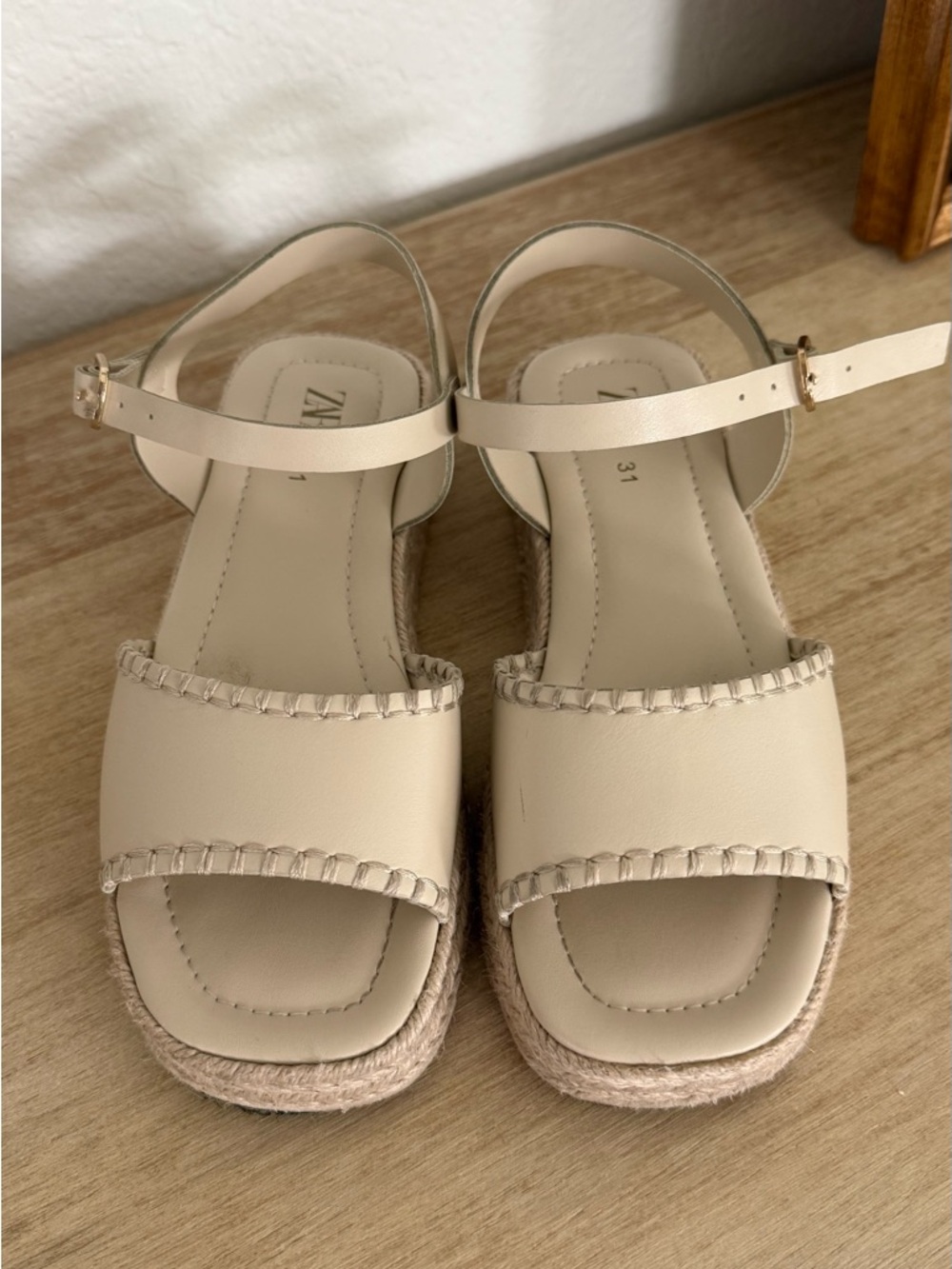 Zara Girls’ Ankle-Strap Espadrilles